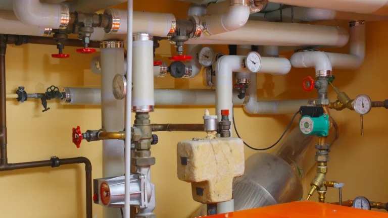 Cv-installatie met leidingen, kranen en manometer – cv-ketel bijvullen en waterdruk verhogen