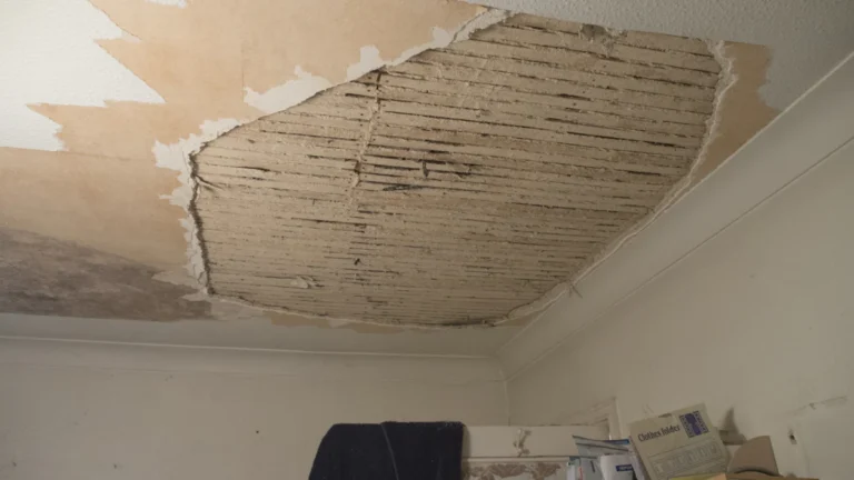 Beschadigd plafond door waterlekkage – oorzaak van lekkage aan het plafond vinden